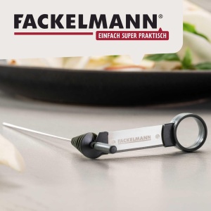 Feliator de legume FACKELMANN cu lama din otel inoxidabil, maner ergonomic, spatiu de depozitare aschgrau - Img 7