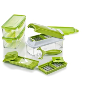 Feliator Genius Nicer Dicer Smart | 13 bucati |Feliere / Decojire / Depozitare | Mandolina | Taietor multiplu | 22,2 x 10 x 8,19 cm - Img 1