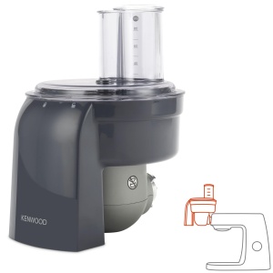 Feliator legume Kenwood KAX400PL, inox, pentru masini Chef, 10x10 mm