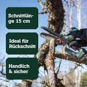 Ferastrau cu acumulator Metabo MS 18 LTX 15, 18V, lama 15 cm, usor si sigur - Img 2