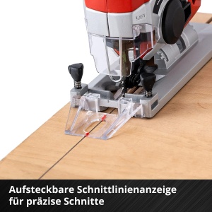 Ferastrau vertical cu acumulator Einhell TE-JS 18/80 Li-Solo Power X-Change (18 V, adancime de taiere max. 80 mm, cursa pendulara in 4 trepte, adaptor de extractie, ghidaj paralel, lumina LED, fara baterie) - Img 9