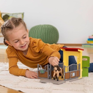 Ferma cu Hens si Boxa pentru Ponei Schleich 72224 123 Piese - Img 7