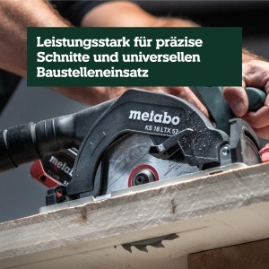 Feronerie electrica Metabo KS 18 LTX 57, 18V, pentru lemn, cu frana de siguranta - Img 5