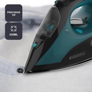 Fier de calcat BLACKDECKER BXIR2403E, 2400W, Talpa ceramica, Negru - Img 5