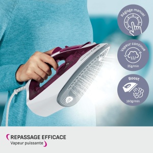 Fier de calcat Calor Express FV2835C0, 2400 W, Dampfsto 160 gmin, Ceramica - Img 3