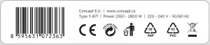 Fier de calcat cu aburi Concept ZN9110, putere mare, rezervor generos - Img 11