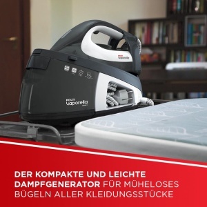 Fier de calcat cu aburi Polti Vaporella Simply VS10 12, 1.5L, 2200W, gri si alb - Img 2