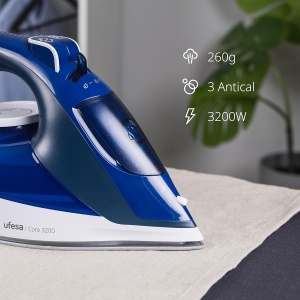 Fier de calcat Ufesa Core 3200 W, 260 g abur, 350 ml, albastru - Img 2