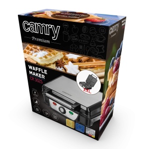 Fier de vafe ADLER Camry, putere maxima de 1500 W, control reglabil al temperaturii, 4 vafe, negru - Img 10