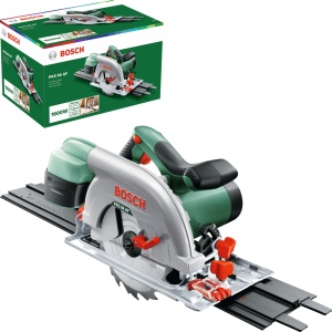 Fierastrau circular Bosch PKS 66 AF, 1600 W, adancime taiere 66 mm, cu sina de ghidare