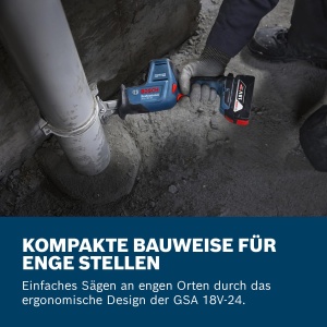 Fierastrau sabie Bosch Professional GSA 18V-24 LED Design compact - Img 4