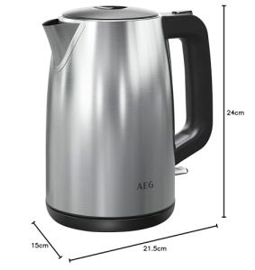 Fierbator AEG Deli 3 K3-1-3ST, 1.7L, Inox, Baza rotativa 360 - Img 7