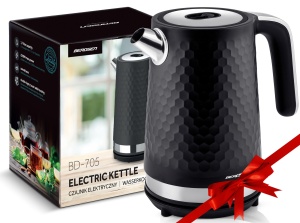 Fierbator Berdsen 1,7 L 2200 W Negru Argintiu Mat - Img 2