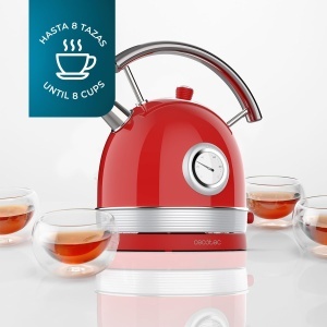 Fierbator Cecotec Thermosense 420, 1.8L, 2200W, Rosu Vintage - Img 3