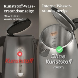 Fierbator COSORI 17L Strix Tehnologie Argintiu-Negru - Img 4