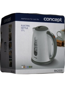 Fierbator de apa CONCEPT RK2335, 1.7 L, 2200 W, design modern, culoare gri - Img 5
