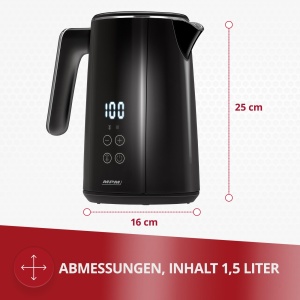 Fierbator de apa MCZ-120C, 1.5L, 2200W, Negru - Img 2