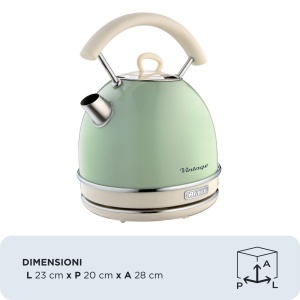 Fierbator electric Ariete Vintage 2877, 1.7L, 2000W, Verde - Img 2