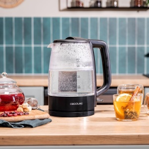 Fierbator electric Cecotec ThermoSense 320 Clear, 1,7L, 2200W, Borosilikat - Img 3