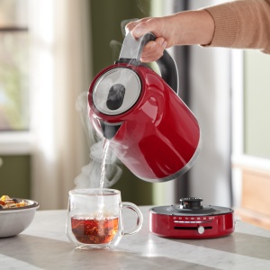Fierbator electric KitchenAid 1,7L 2400W Empire Rosu cu temperatura reglabila - Img 3