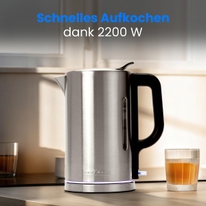 Fierbator electric ProfiCook PC WKS 1321, 1.7L, 2200W, inox - Img 5