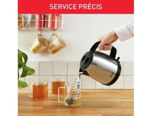 Fierbator electric Tefal KI150D10, 1.7L, 2400W, inoxnegru - Img 2