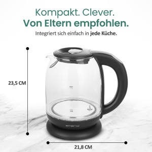 Fierbator Emerio WK-119255, 1.7 litri, 2200W, Borosilicat, BPA-free - Img 7