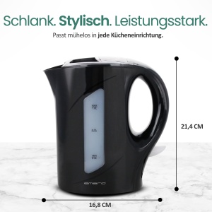Fierbator Emerio WK-121616.1, 1.0L, 900W, BPA-free, Negru - Img 8