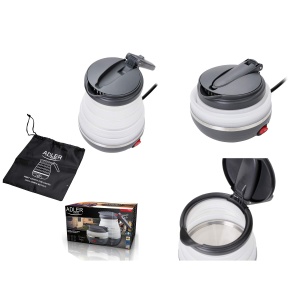 Fierbator metalic ADLER 1,7 l, sistem STRIX, putere 2200 W, alb - Img 3