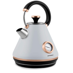 Fierbator retro cu termometru, 1.7L, 2200W, gri - Img 4