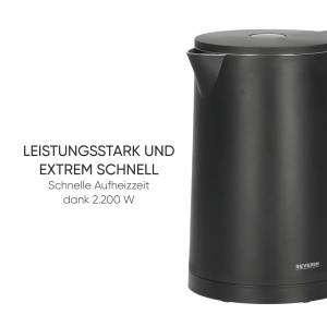 Fierbator Severin WK 3484, 1.7 L, 2200 W, Negru - Img 8