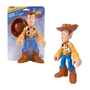 Figurina de Actiune Fisher-Price Imaginext XL Woody, 24 cm, Mobilitate, Design Toy Story