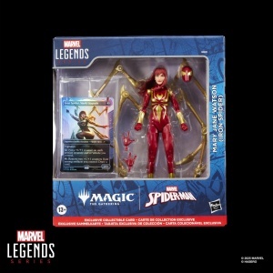 Figurina de actiune Hasbro Marvel Legends Mary Jane Watson Iron Spider, 15 cm, 7 accesorii - Img 2