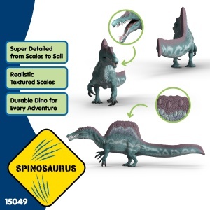 Figurina Dinozaur Spinosaurus Schleich 15049, 31 x 9 x 12 cm, Detalii Realiste - Img 2
