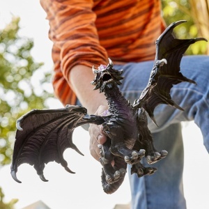 Figurina Dragon Schleich ELDRADOR Schattendrache 70152, 22 x 19 x 13 cm, cu aripi mobile - Img 2