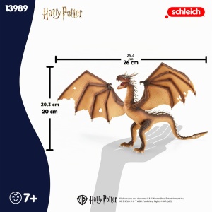 Figurina Dragon Ungar Hornschwanz Schleich 26 x 40 x 20 cm, Detaliu Ridicat - Img 5