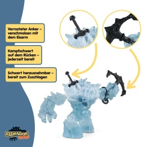 Figurina Eismonstru Schleich ELDRADOR 70146, 24 x 9 x 14 cm, pentru copii de la 7 ani - Img 4