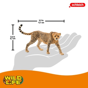 Figurina Gepard Schleich WILD Life 14746, 3 x 10 x 7 cm, Detalii Realiste - Img 3