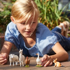 Figurina Iepure Schleich Farm World 13827, 4 x 3 x 4 cm, Culoare Maro - Img 2