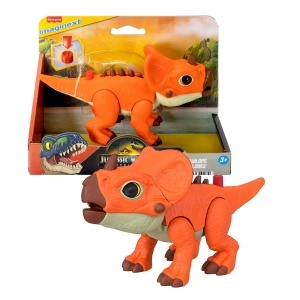 Figurina interactiva Fisher-Price Imaginext Jurassic World Aquilops JGP99 20 cm cu functii speciale