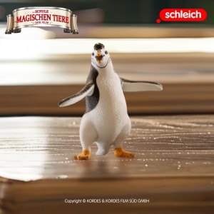 Figurina Juri Schleich - Pinguin din Scoala Animalelor Magice, 9 x 3 x 7 cm - Img 5