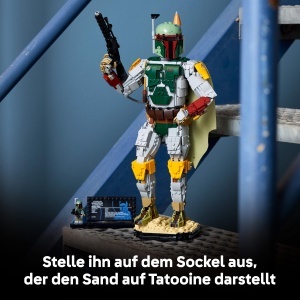Figurina LEGO Star Wars Boba Fett 75455 - cu Helm, Blaster si Detalii Autentice - Img 6