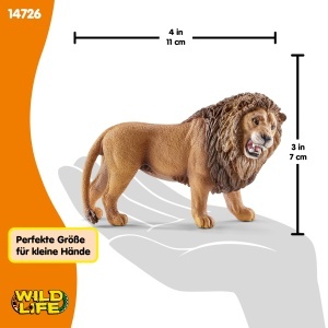 Figurina Leu Brulland Schleich 14726, 11 x 5 x 7 cm, pentru copii de la 3 ani - Img 5