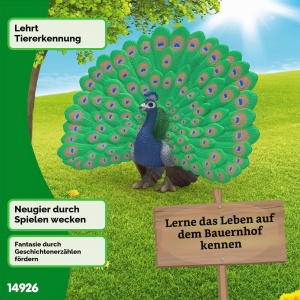 Figurina Pui de Paun Schleich Farm World 14926, 11 x 8 x 4 cm - Img 7