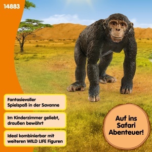 Figurina Schimpanze Schleich WILD Life 9 x 5 x 7 cm, Detaliu Realist, Ab 3 Ani - Img 4