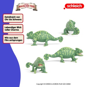Figurina Schleich Caspar 14911 10 x 5 x 6 cm Chamaleon stralucitor - Img 4