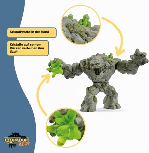 Figurina Schleich ELDRADOR Steinmonster, 20 x 9 x 12 cm, pentru copii de la 7 ani - Img 7