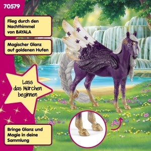 Figurina Schleich Pegasus Stute cu aripi lila, 13 x 4 x 13 cm - Img 5