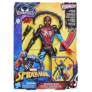 Figurina Spider-Man Venomizat Marvel, 27 cm, cu 6 accesorii, negru - Img 2