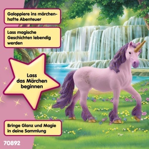 Figurina Unicorn Stuta Seraphina Schleich BAYALA, 15 x 5 x 11 cm, cu horn auriu - Img 4